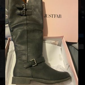 Wide calf JustFab riding boots